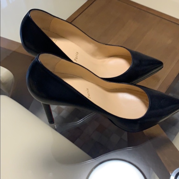 Christian loubautin black leather platform pumps - Picture 3 of 8